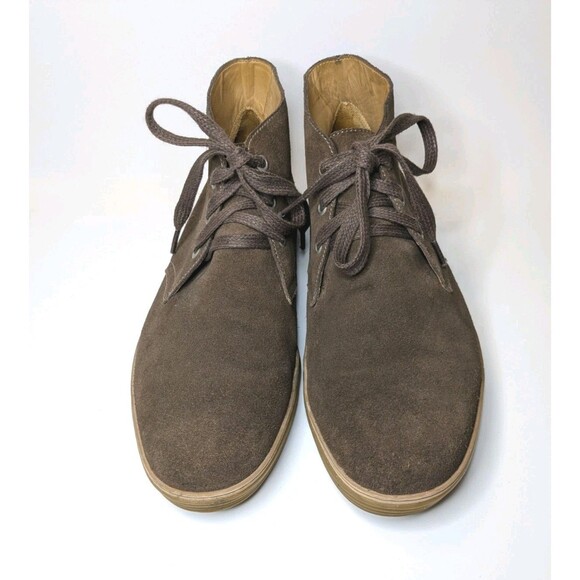 Peter Millar Suede Chukka Boots Brown Men 11W Wide Lace Up Made in Brazil Preppy main image 4